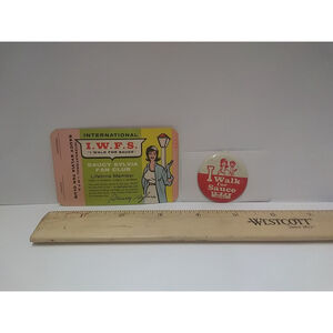 Saucy Sylvia Fan Club Membership Card And Button Pin